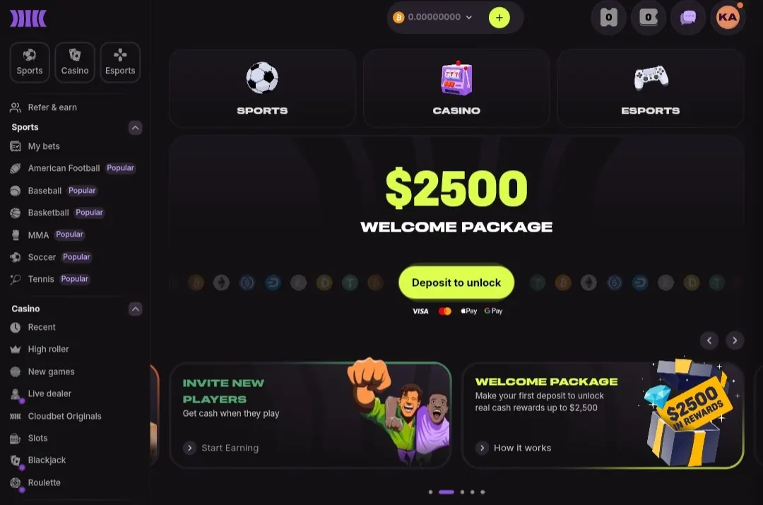 Cloudbet sportsbook interface for Nigerian players, captured by the Bets.ng editorial team